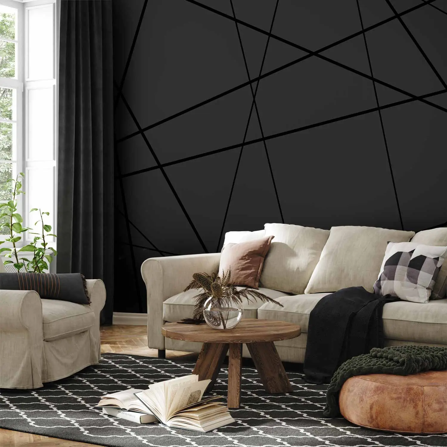 Professional wallpaper installation